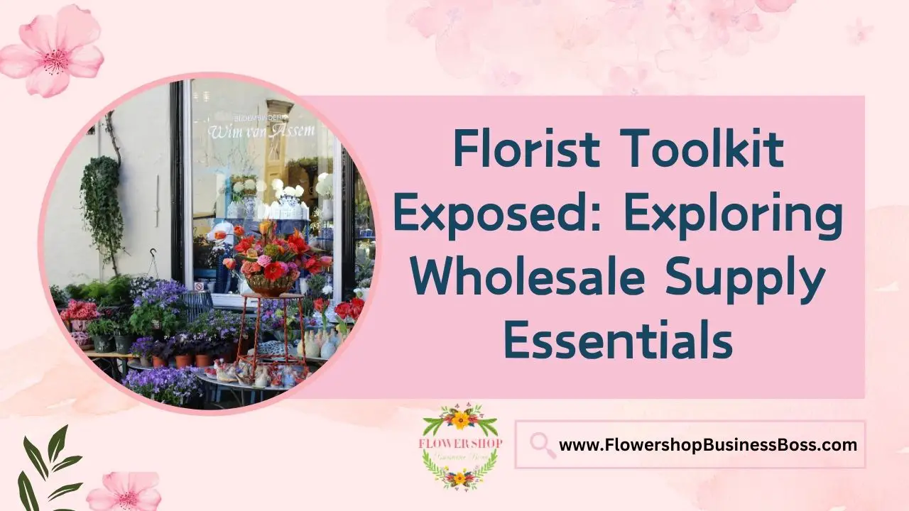 Florist Toolkit Exposed: Exploring Wholesale Supply Essentials
